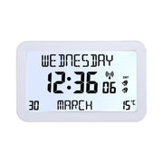 Backlit Easy to Read Full Disclosure Clock White