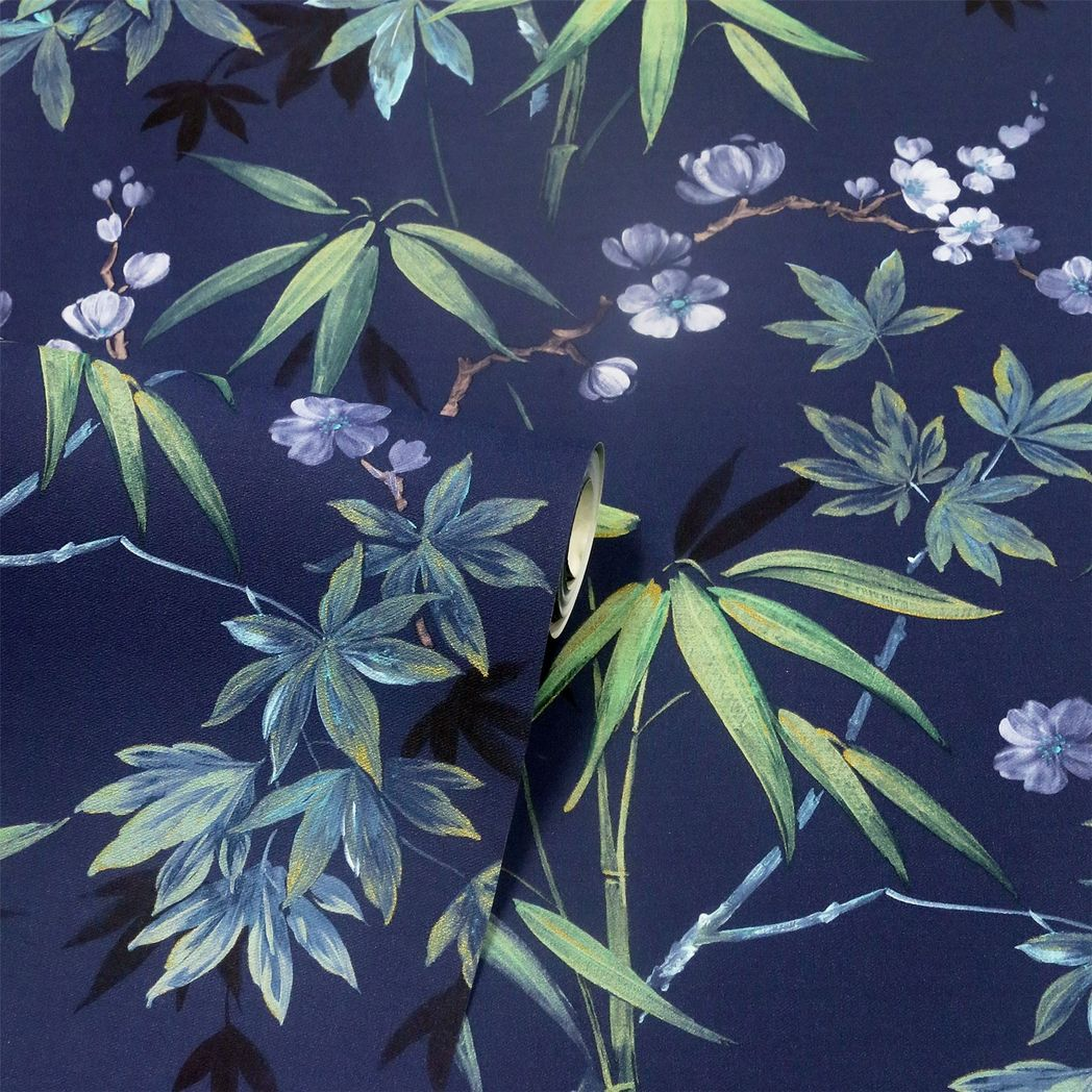 cortex-london-windsor-jasmine-garden-navy-wallpaper-lilac-flowers