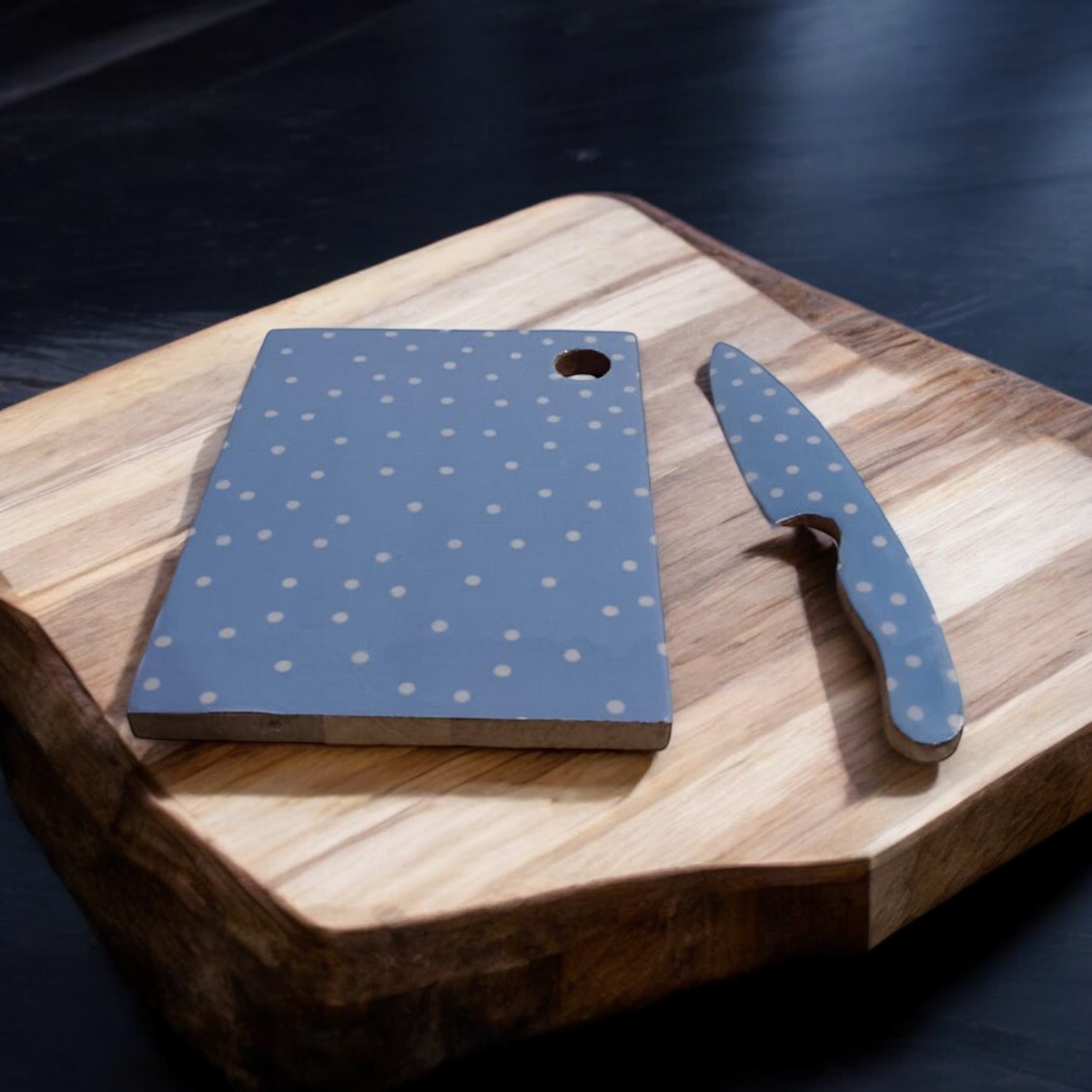 cortex-london-york-23cm-mdf-chopping-board-with-knife-non-slip-non-stick