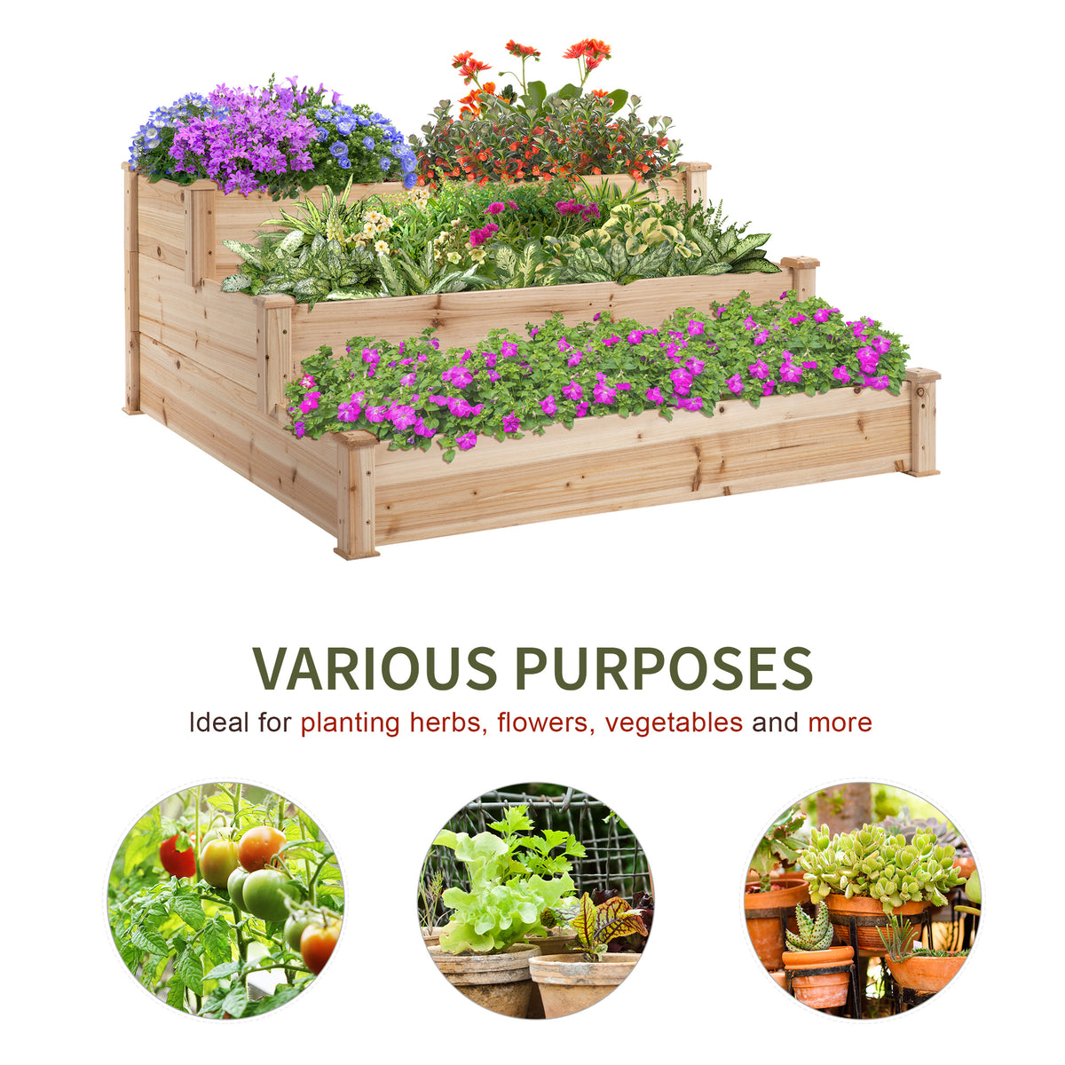 cortex-london-york-wooden-3-tier-raised-bed-planter-124x124x56cm