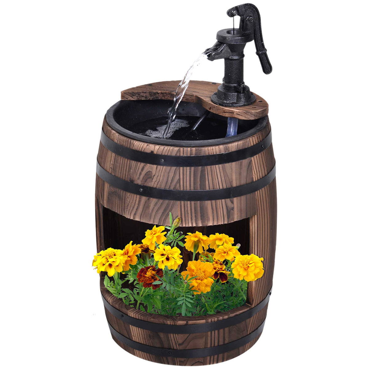 cortex-london-york-wood-barrel-pump-garden-fountain-flower-planter-stand