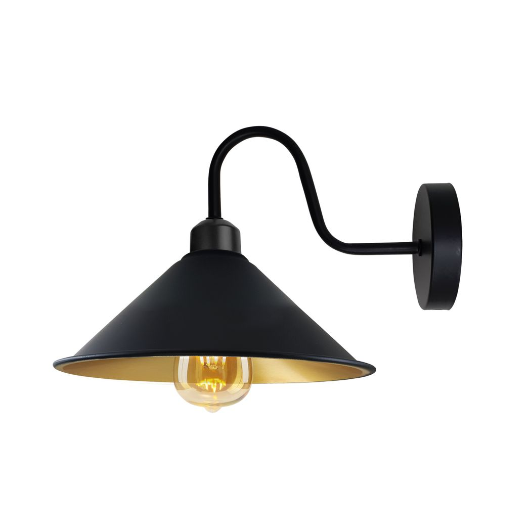 cortex-london-york-vintage-black-gold-swan-neck-wall-light-e27-metal-cone-shade