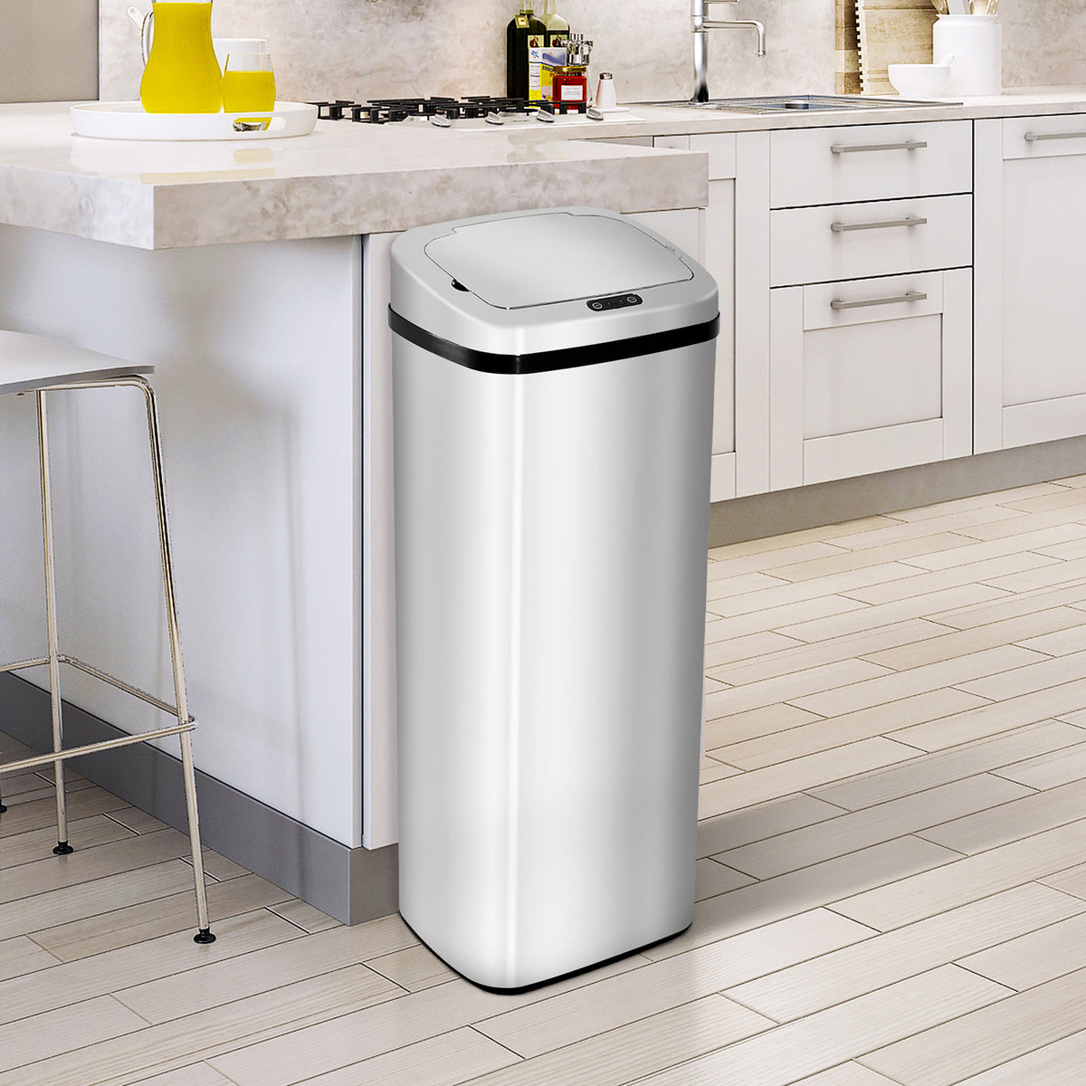 cortex-london-windsor-50l-motion-sensor-abs-rubbish-bin-silver-black