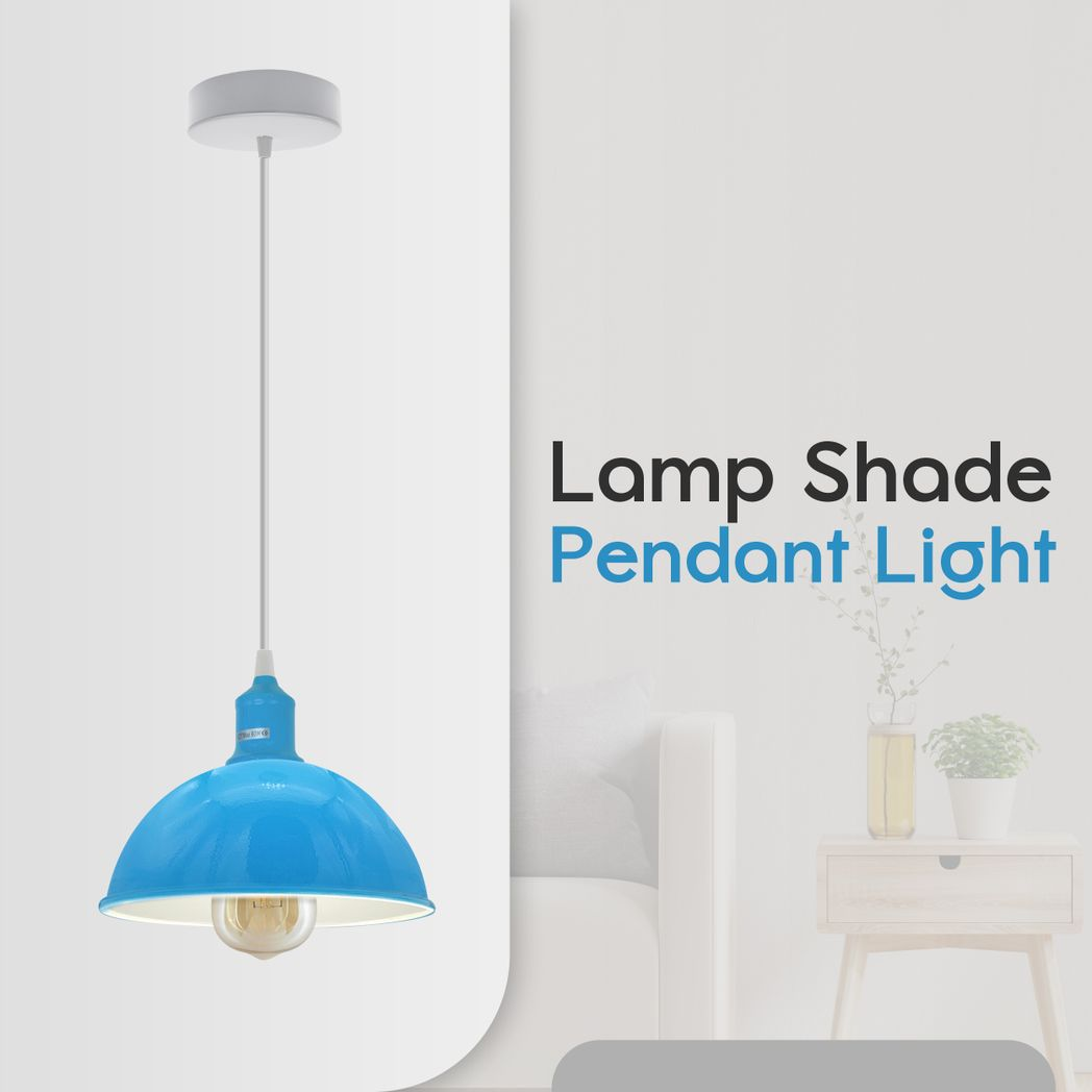 cortex-london-york-21cm-blue-dome-metal-pendant-lights-two-pack