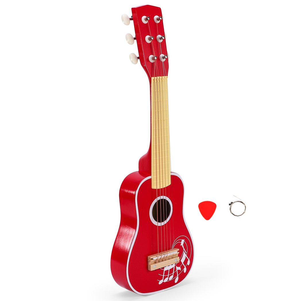cortex-london-windsor-red-wooden-kids-guitar-six-strings
