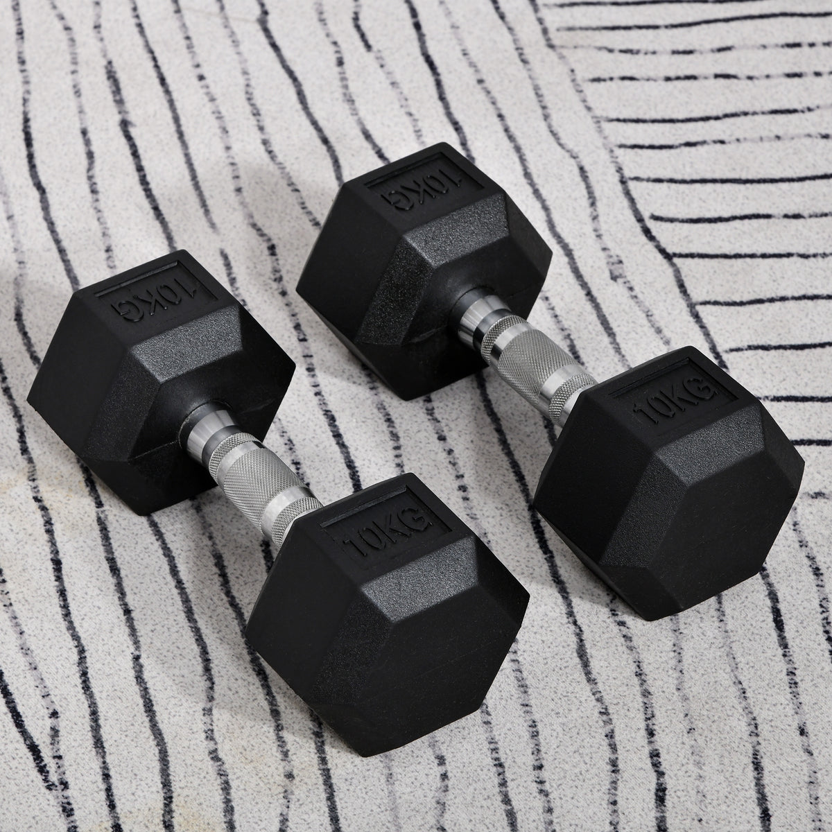 cortex-london-york-hexagonal-dumbbells-2x10kg-home-fitness-homcom