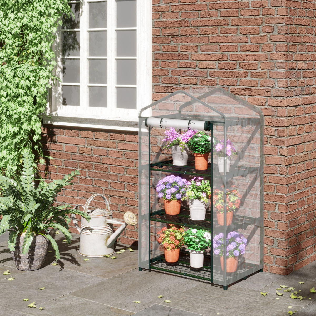 cortex-london-kensington-three-tier-mini-greenhouse-steel-plastic
