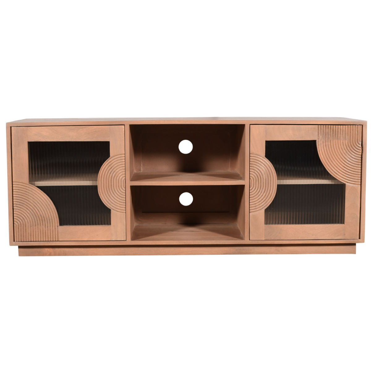 cortex-london-windsor-indus-mango-wood-tv-cabinet-fluted-glass-doors