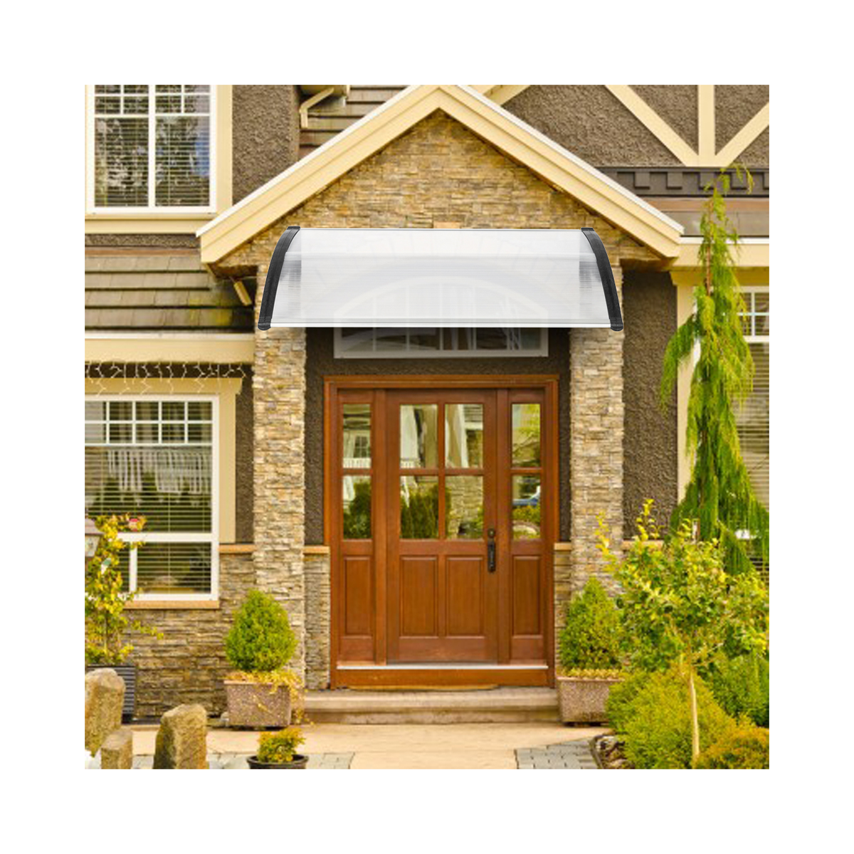 cortex-london-york-120-x-80-door-window-rain-cover-eaves-canopy-white-black-bracket