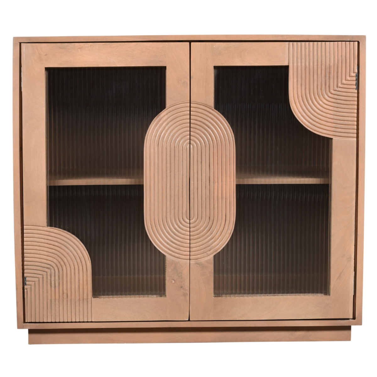 cortex-london-windsor-indus-mango-wood-small-sideboard-pale-taupe-fluted-glass-doors
