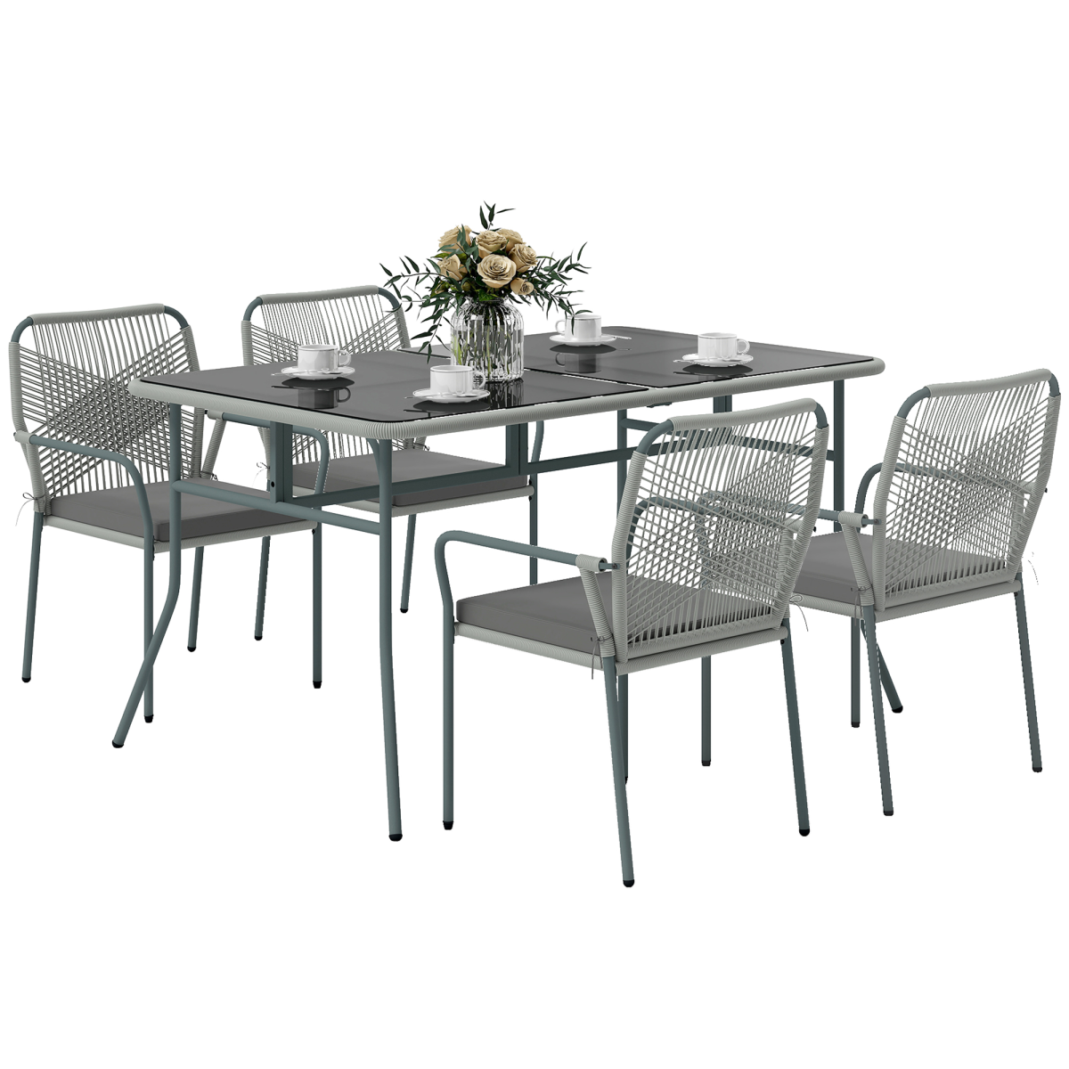 cortex-london-windsor-5-piece-rattan-garden-dining-set-light-grey