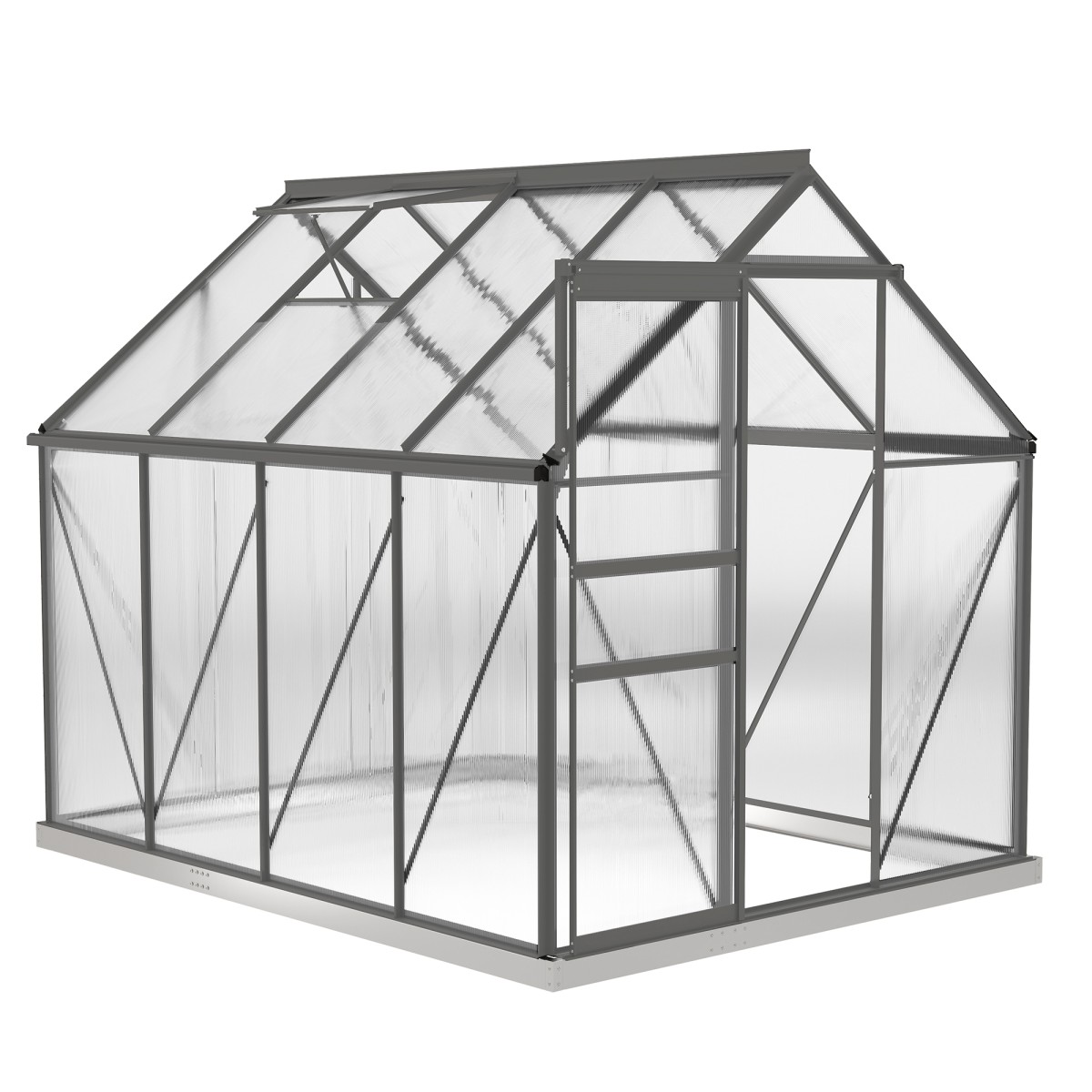 cortex-london-kensington-dark-grey-polycarbonate-walk-in-greenhouse