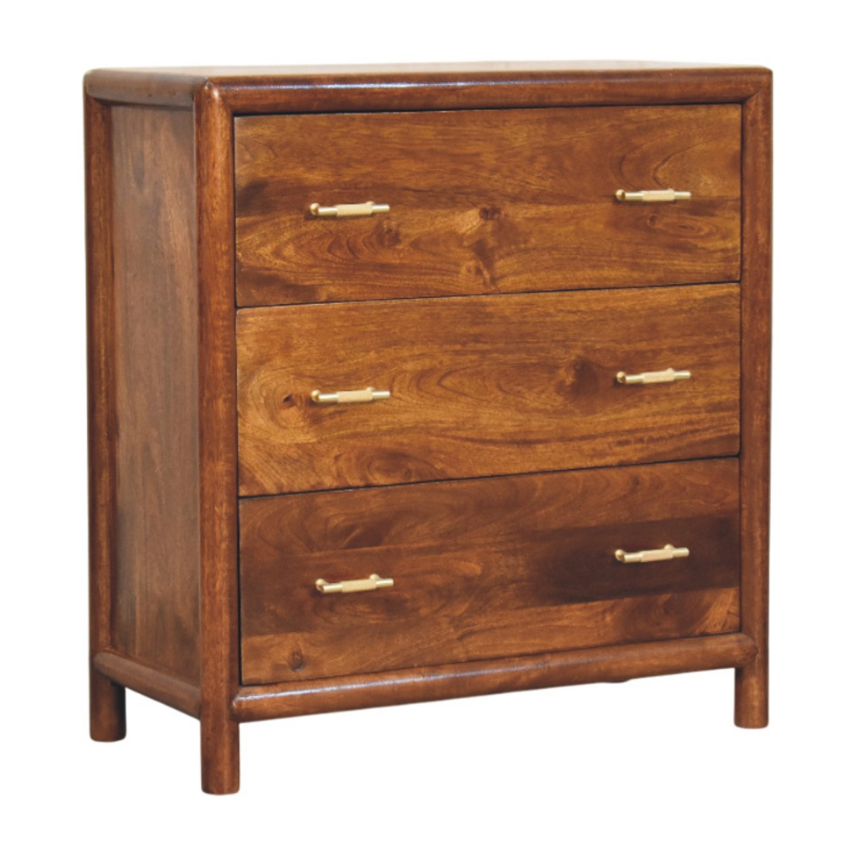 cortex-london-windsor-solid-mango-wood-three-drawer-chest-chestnut-brass-finished-handles