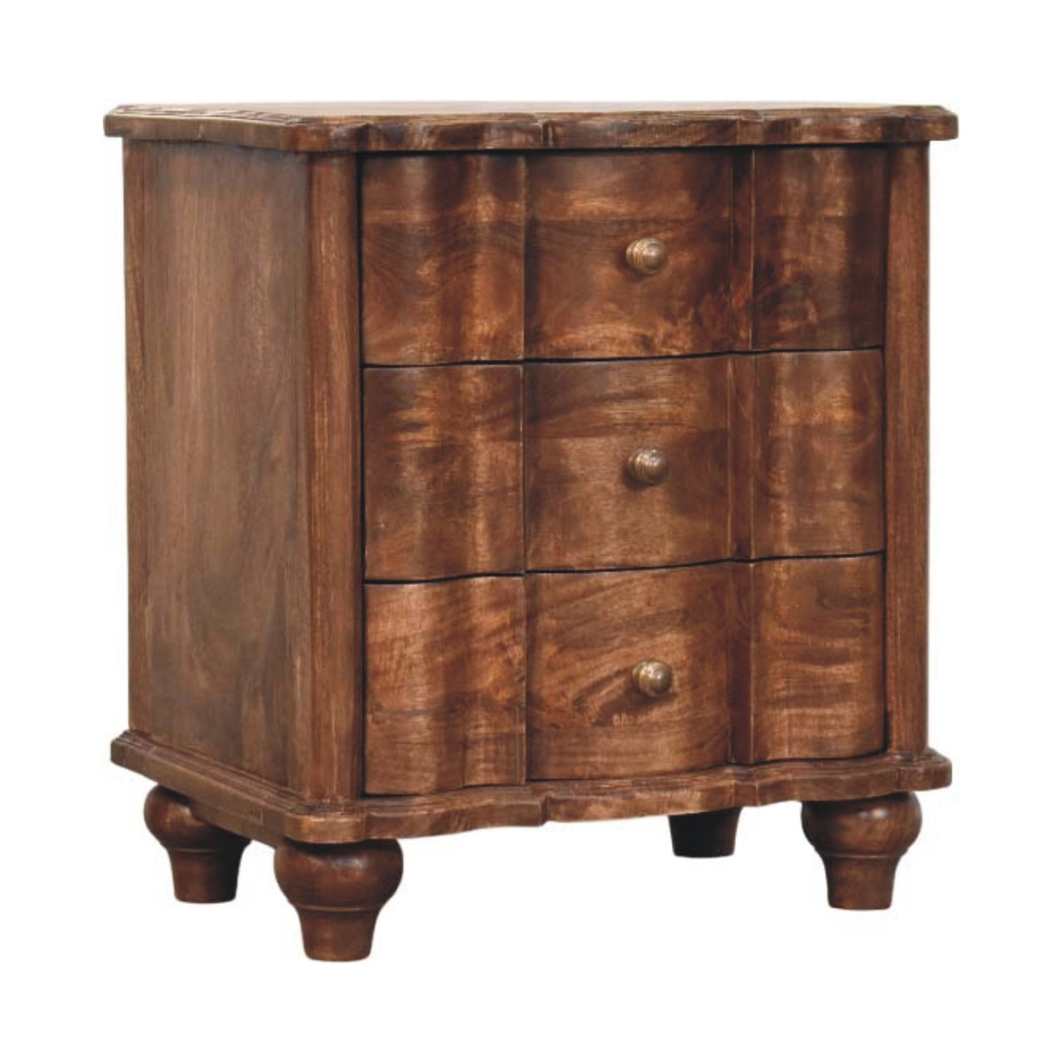 cortex-london-windsor-valencia-solid-mango-wood-three-drawer-brown-bedside