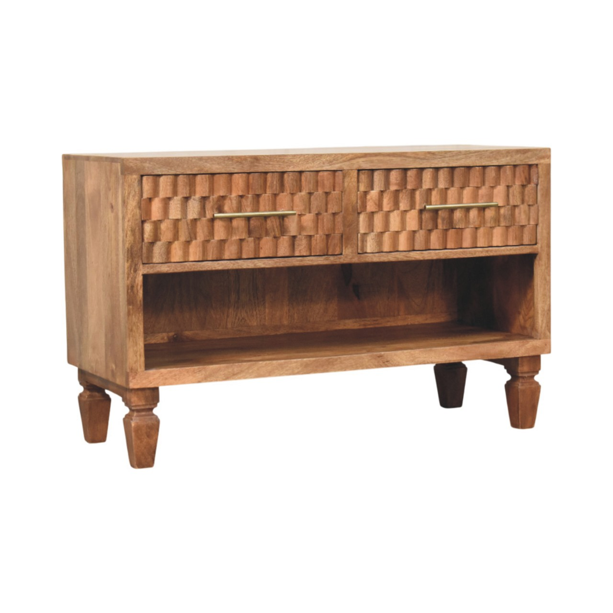 cortex-london-windsor-arno-beige-golden-teak-solid-mango-wood-shoe-storage-unit-two-drawers-one-shelf