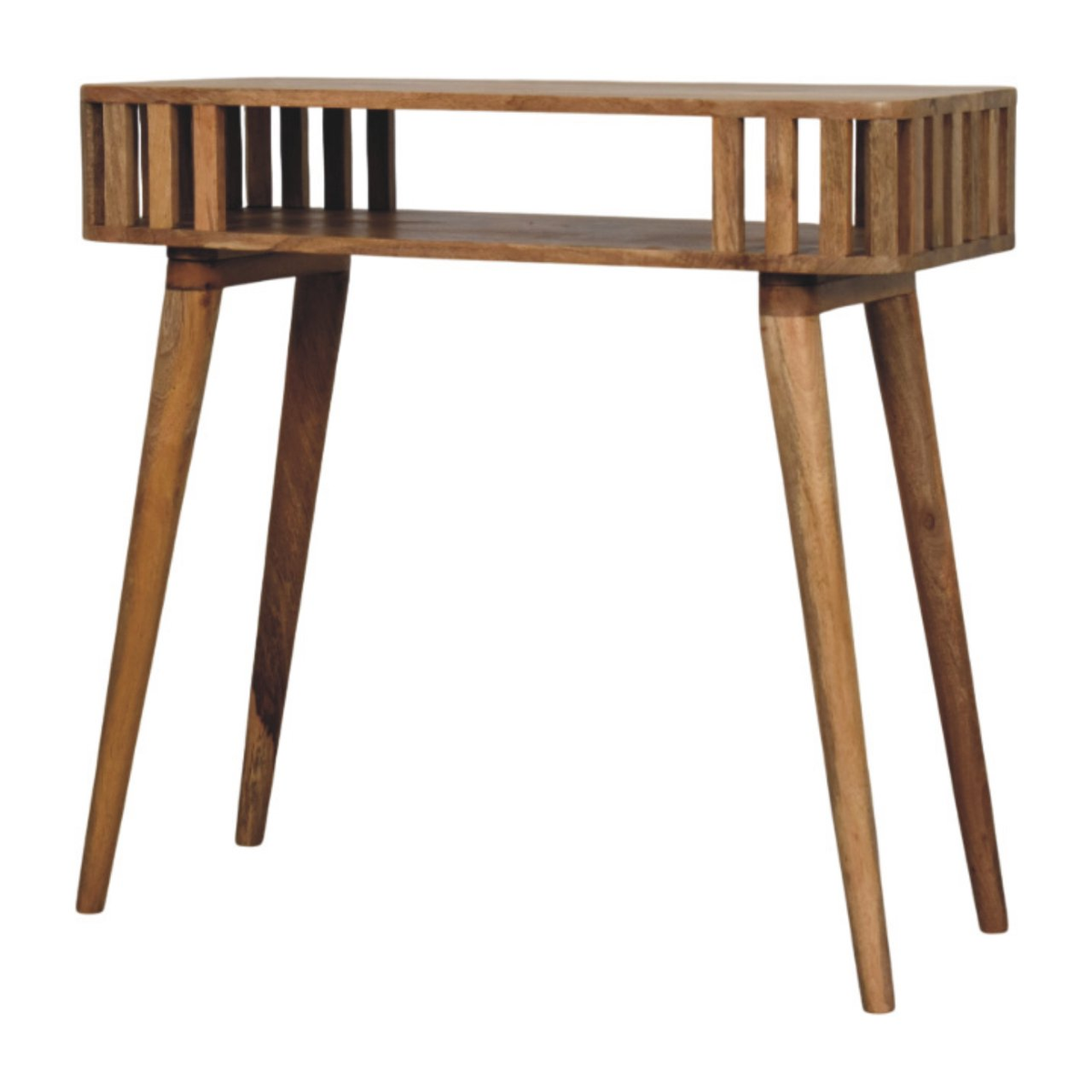 cortex-london-windsor-solid-mango-wood-slatted-console-table-oak-ish-open-shelf