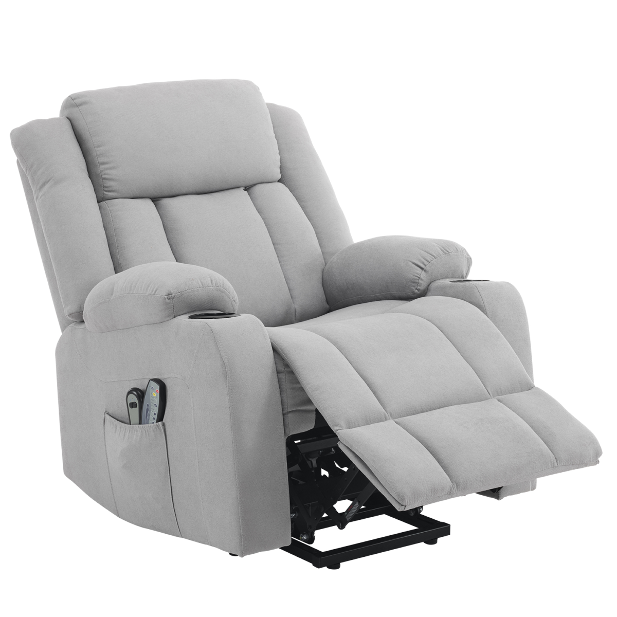 cortex-london-windsor-grey-fabric-electric-lift-recliner-massage-chair