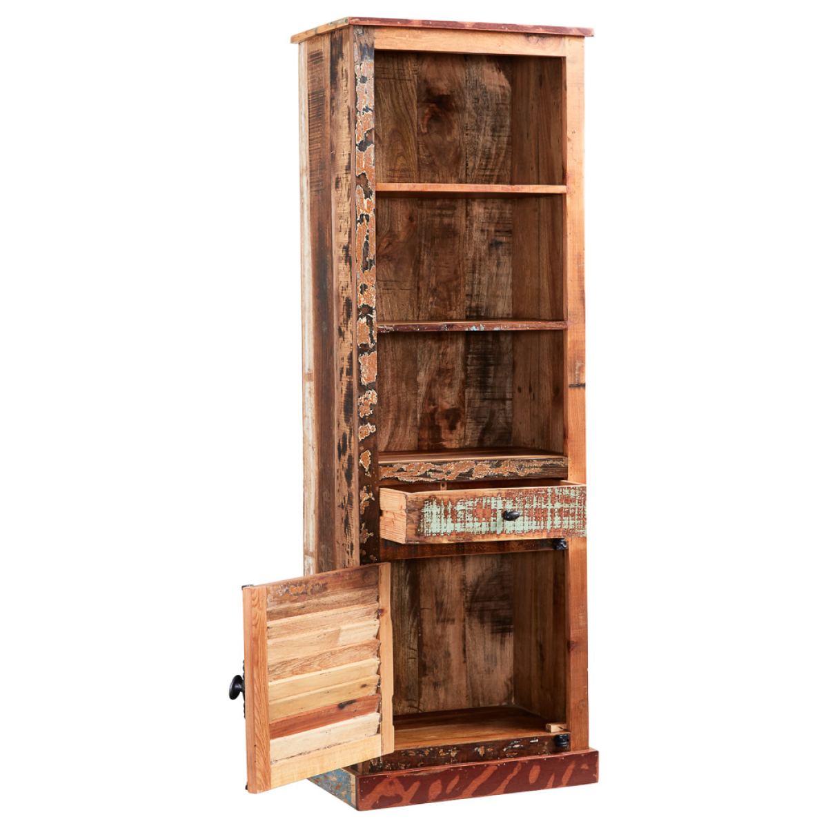 cortex-london-oxford-coastal-reclaimed-wood-narrow-bookcase