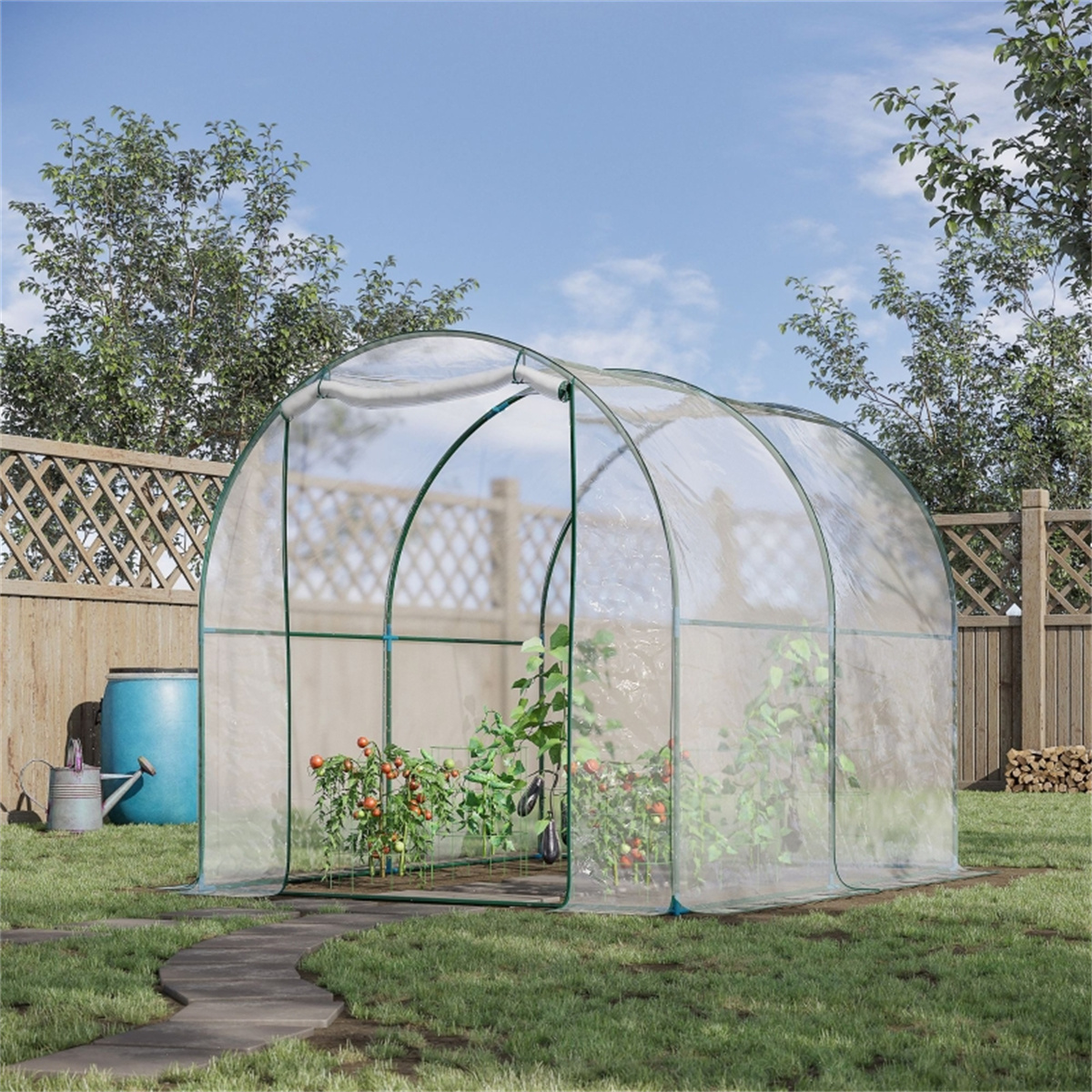 cortex-london-kew-greenhouse-transparent-pvc-steel-tube-roll-up-zippered-door