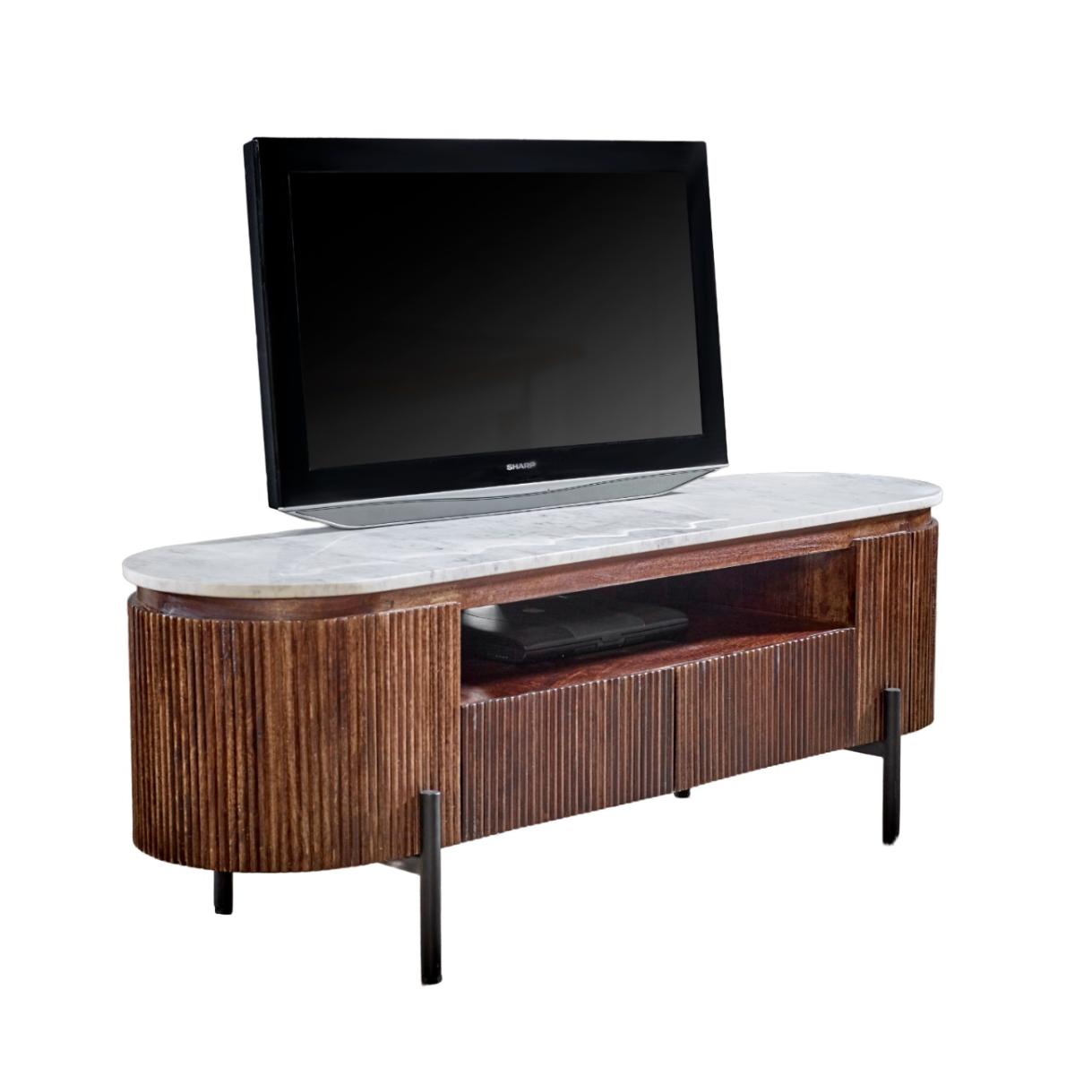 cortex-london-windsor-opal-mango-wood-tv-cabinet-white-marble-top-metal-legs