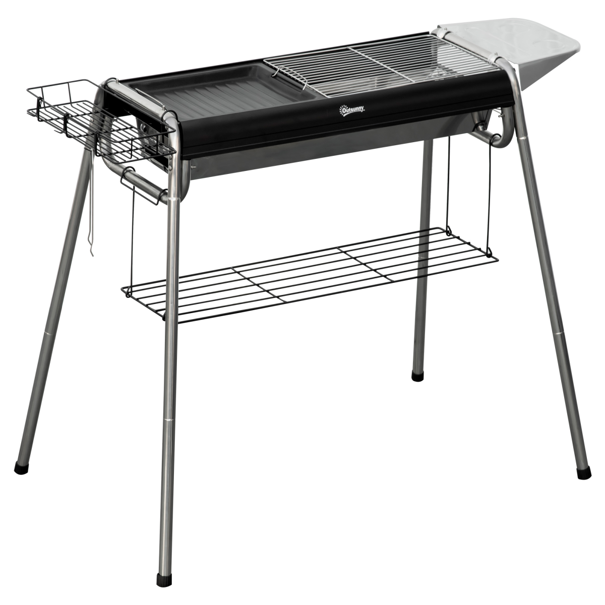 cortex-london-windsor-charcoal-bbq-grill-griddle-plate-black