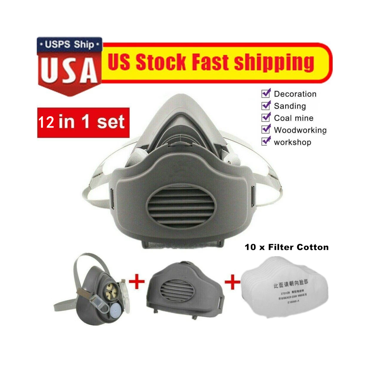 cortex-london-york-reusable-half-face-respirator-dust-mask-2-pack-gray