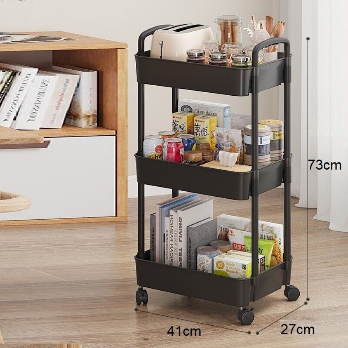 cortex-london-york-three-tier-plastic-storage-trolley-cart-on-wheels