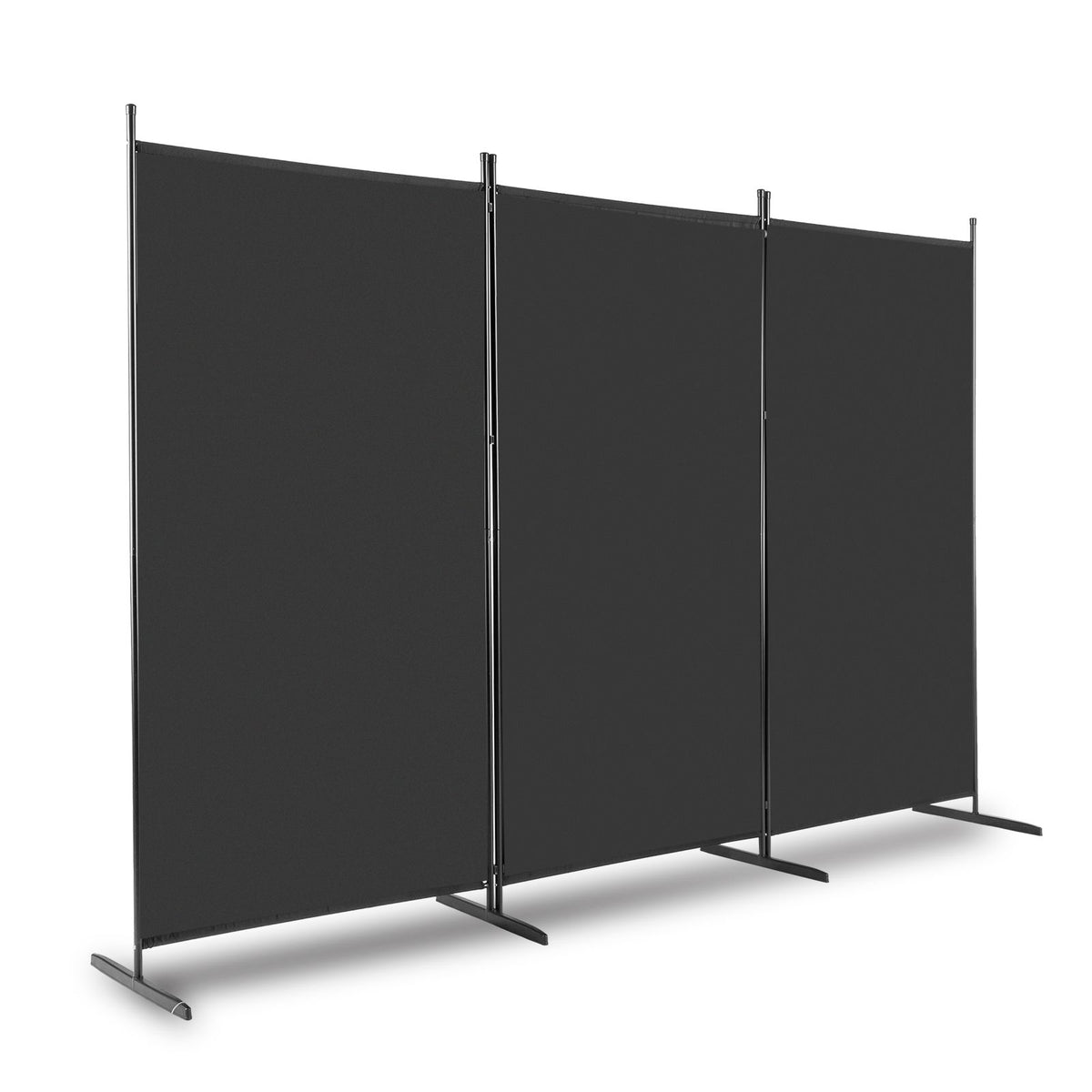cortex-london-windsor-6ft-trifold-black-polyester-room-divider-screen