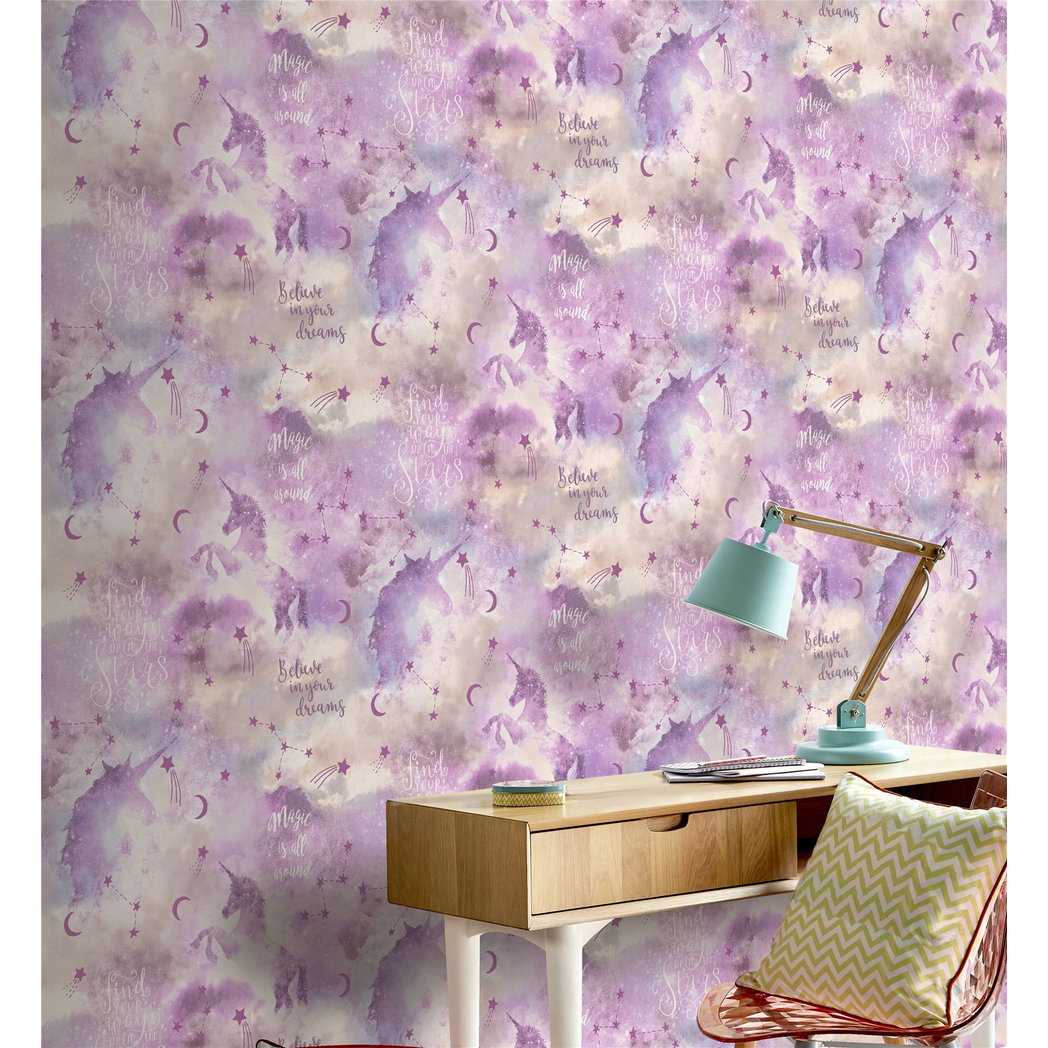 cortex-london-galaxy-unicorn-blush-multi-wallpaper-soft-glitter-vinyl