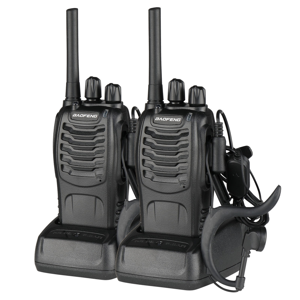 BF-88E 1500mAh Ultra-long Standby Walkie-talkie EU Standard Black