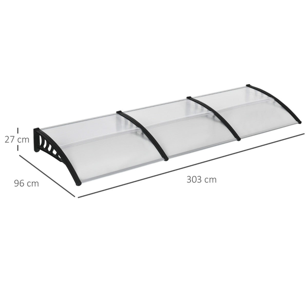 cortex-london-york-curved-door-canopy-black-clear-polycarbonate-aluminium-303cm