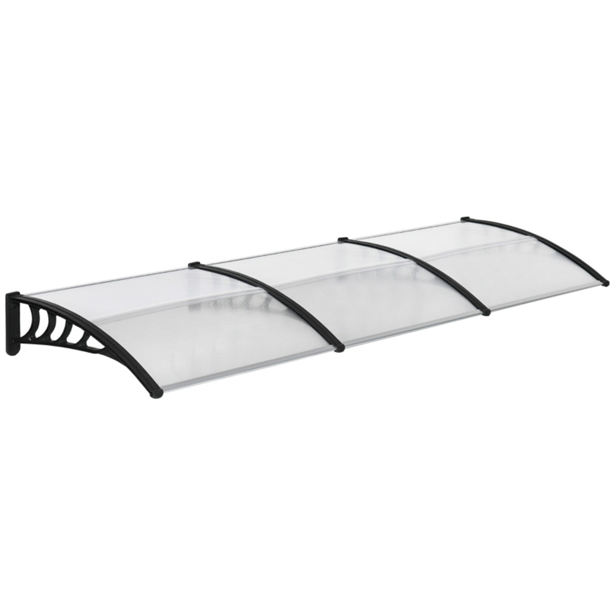 cortex-london-york-curved-door-canopy-black-clear-polycarbonate-aluminium-303cm