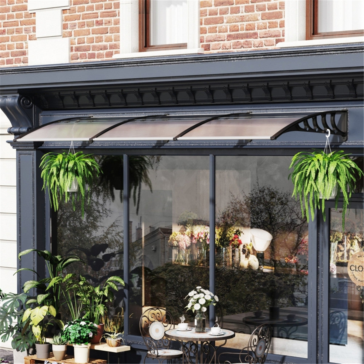 cortex-london-york-curved-door-canopy-black-clear-polycarbonate-aluminium-303cm