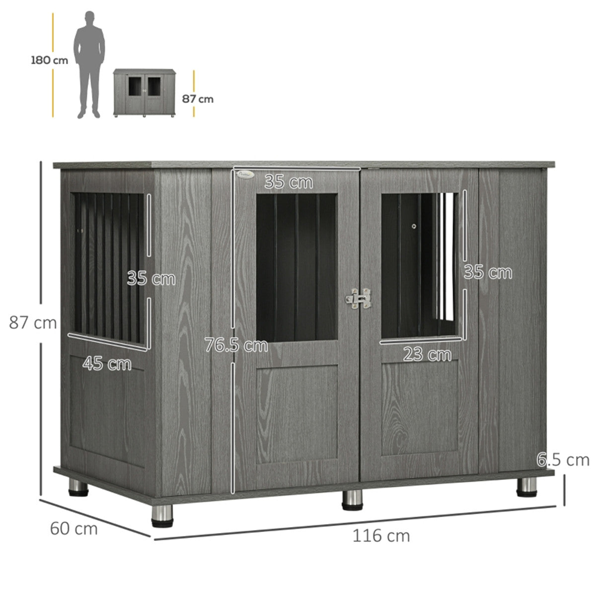 cortex-london-windsor-grey-dog-crate-for-extra-large-dogs