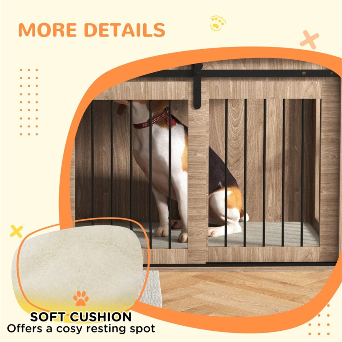 cortex-london-windsor-dog-crate-side-table-brown-cream-white