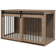 cortex-london-windsor-dog-crate-side-table-brown-cream-white