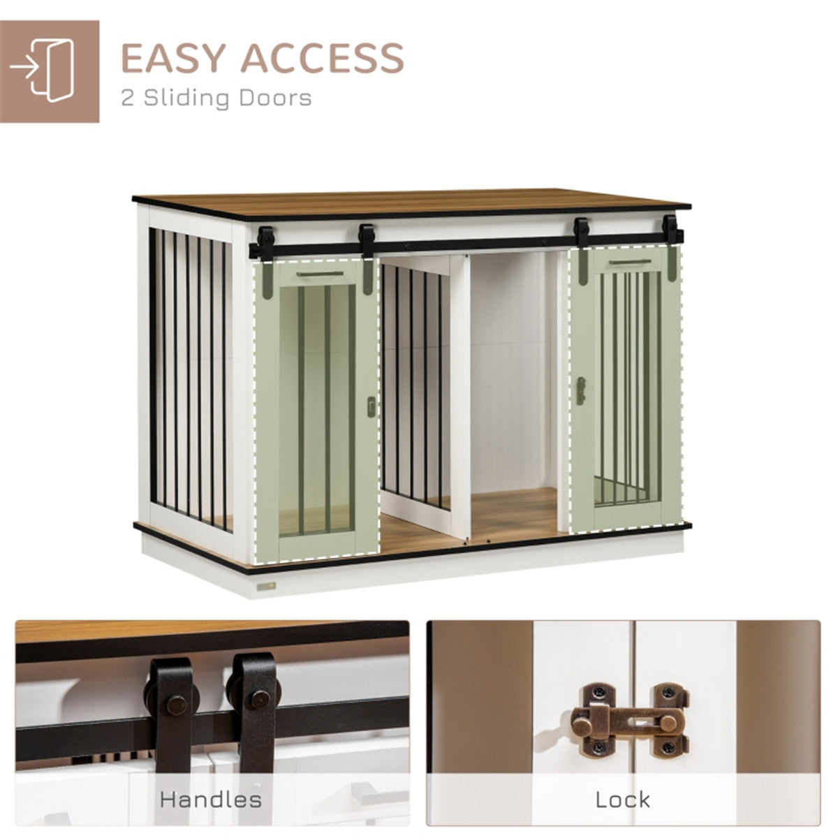 cortex-london-windsor-dog-crate-white-golden-oak-steel-mdf