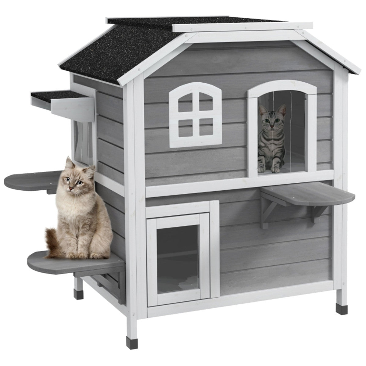 cortex-london-windsor-fir-wood-cat-house-white-two-floor