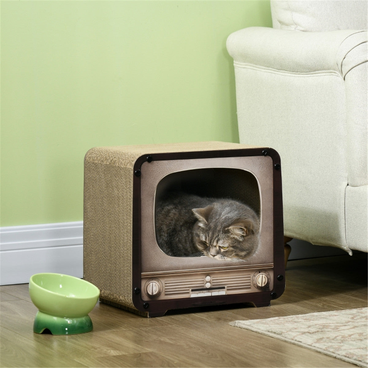 cortex-london-windsor-vintage-tv-cat-scratching-house-brown-corrugated-cardboard
