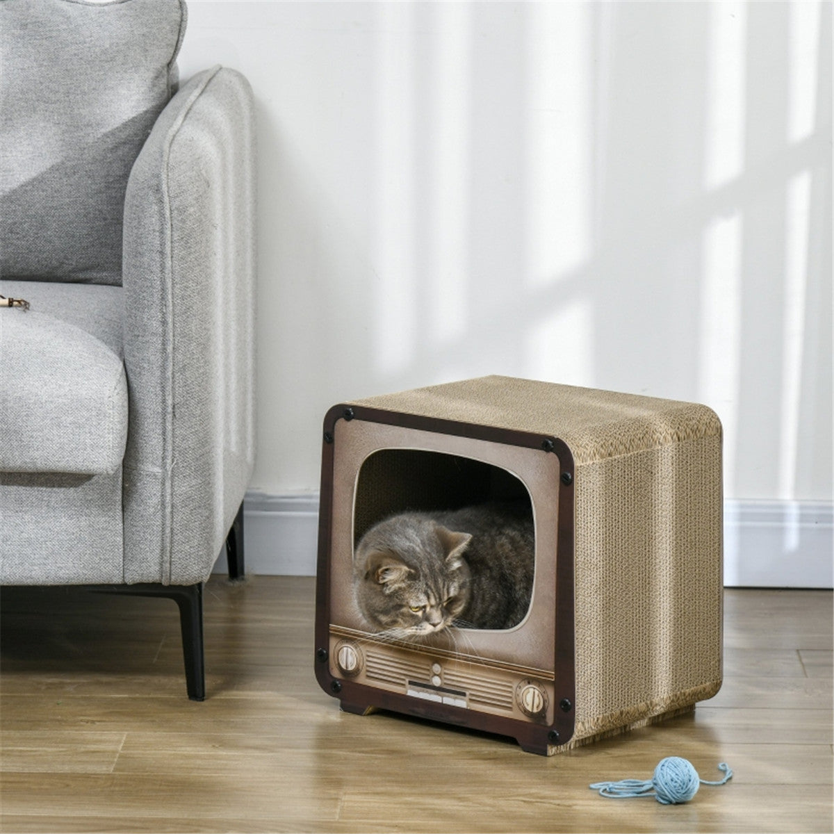 cortex-london-windsor-vintage-tv-cat-scratching-house-brown-corrugated-cardboard
