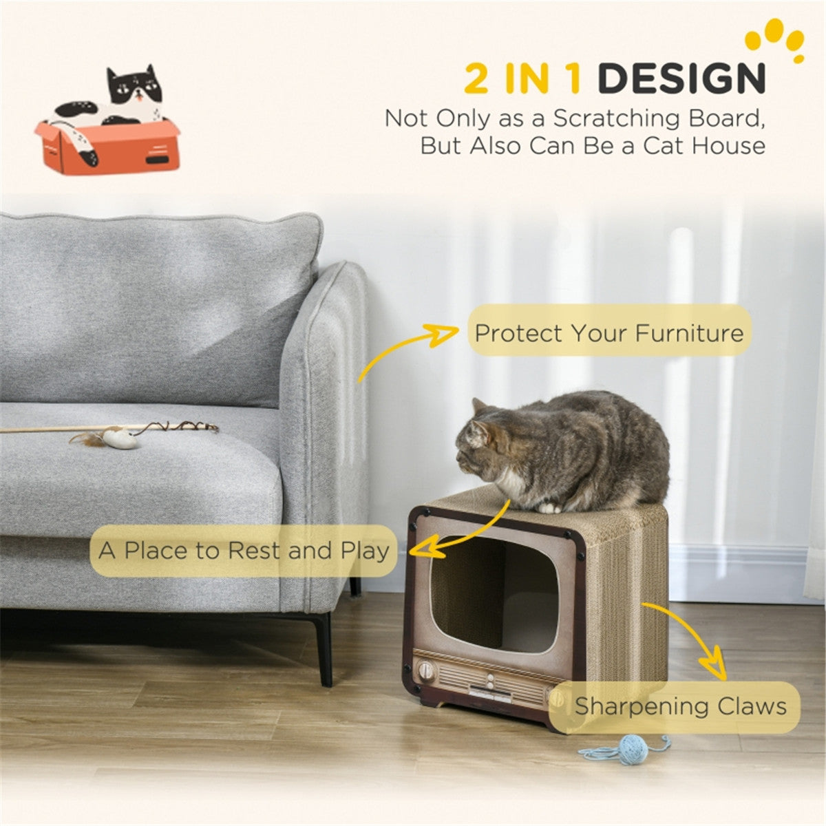 cortex-london-windsor-vintage-tv-cat-scratching-house-brown-corrugated-cardboard