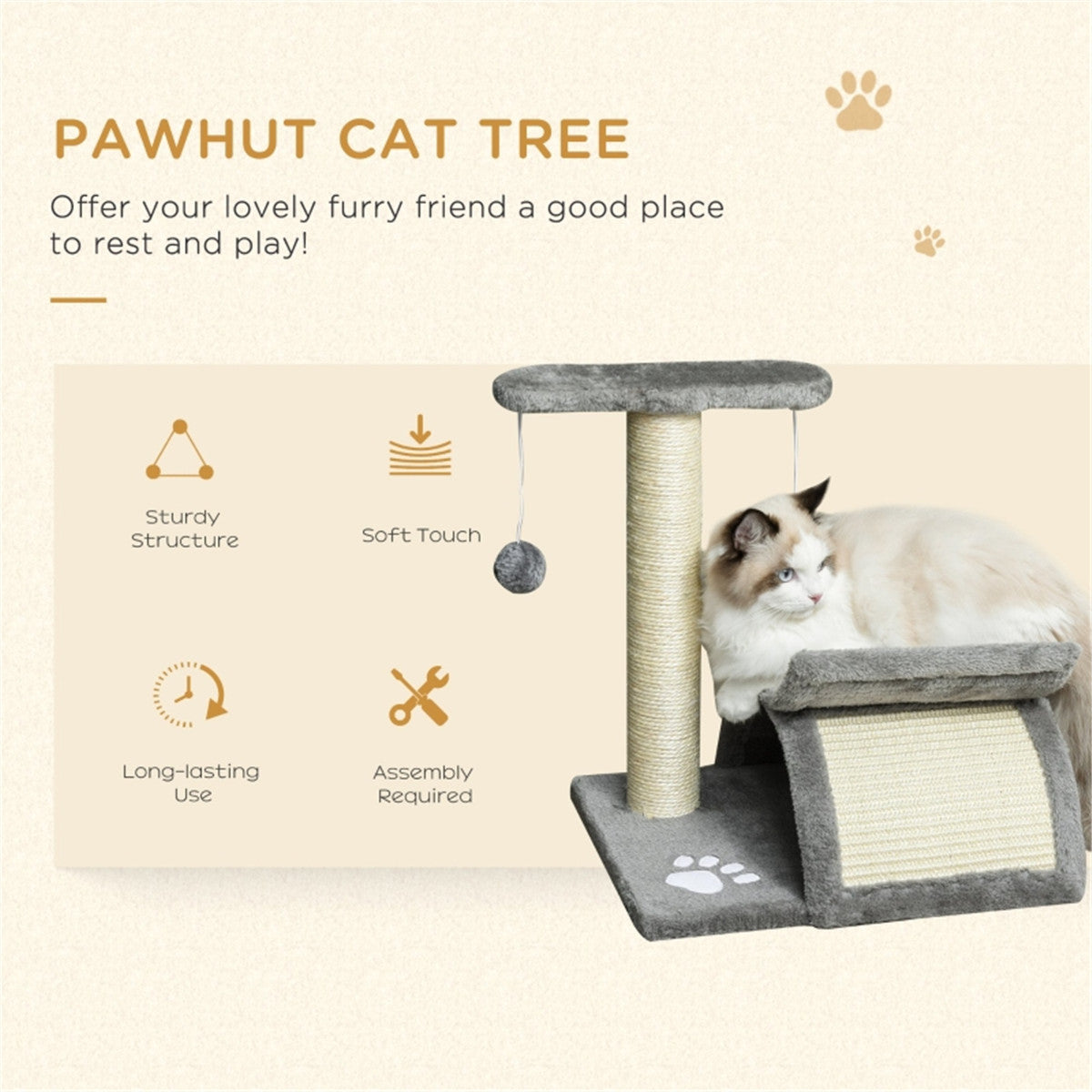 cortex-london-windsor-cat-tree-scratching-post-light-grey