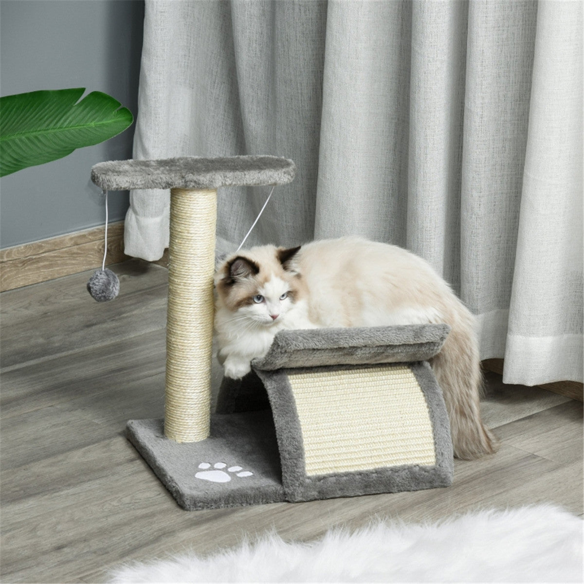 cortex-london-windsor-cat-tree-scratching-post-light-grey