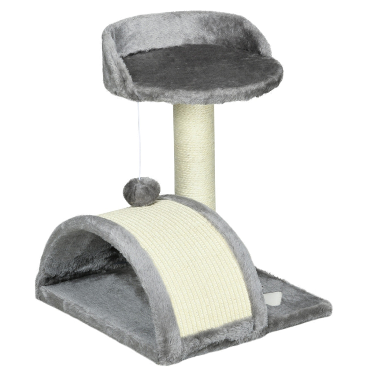 cortex-london-windsor-cat-tree-with-sisal-scratching-posts-beige-grey-particleboard-plush-sisal-hanging-toy-ball