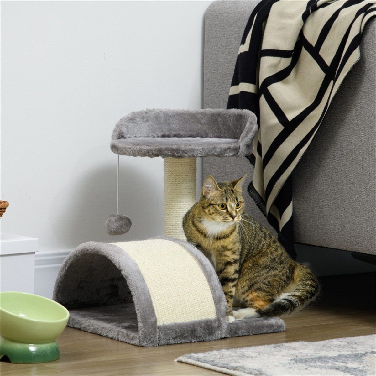 cortex-london-windsor-cat-tree-with-sisal-scratching-posts-beige-grey-particleboard-plush-sisal-hanging-toy-ball