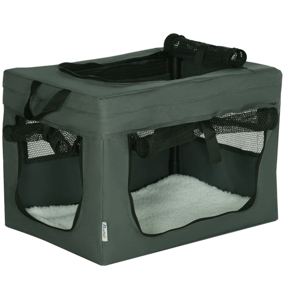 cortex-london-windsor-grey-pet-carrier-bag-grey-black-oxford-cloth-steel-polyester