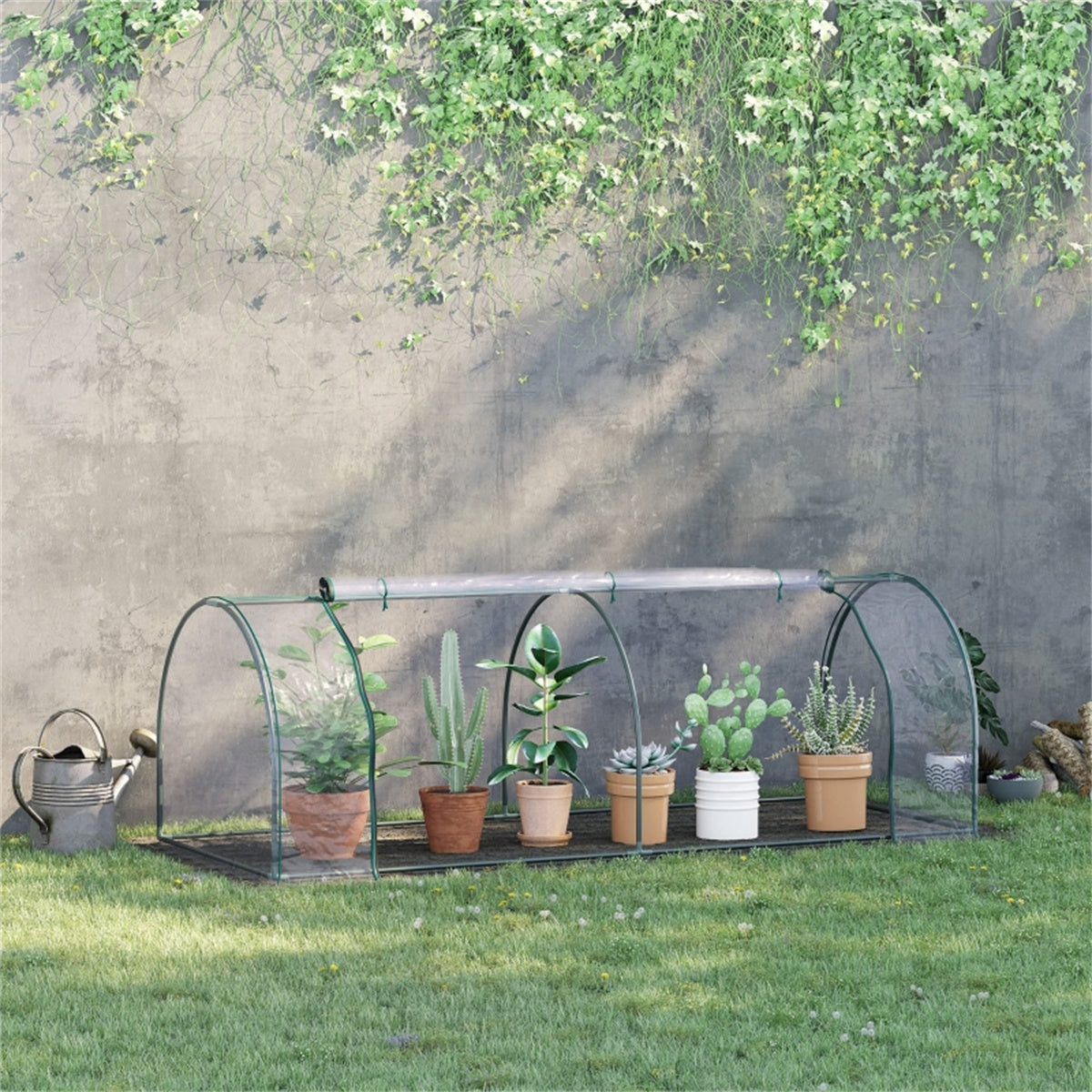 cortex-london-york-mini-walk-in-greenhouse-transparent-dark-green-steel-pvc