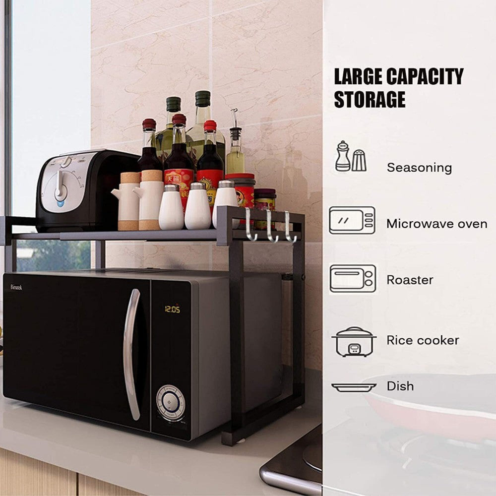cortex-london-windsor-black-extendable-microwave-storage-rack-six-hooks