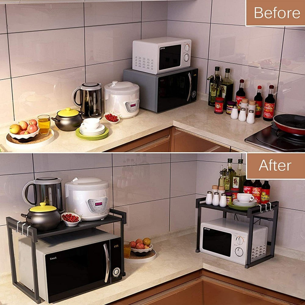 cortex-london-windsor-black-extendable-microwave-storage-rack-six-hooks