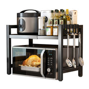 cortex-london-windsor-black-extendable-microwave-storage-rack-six-hooks